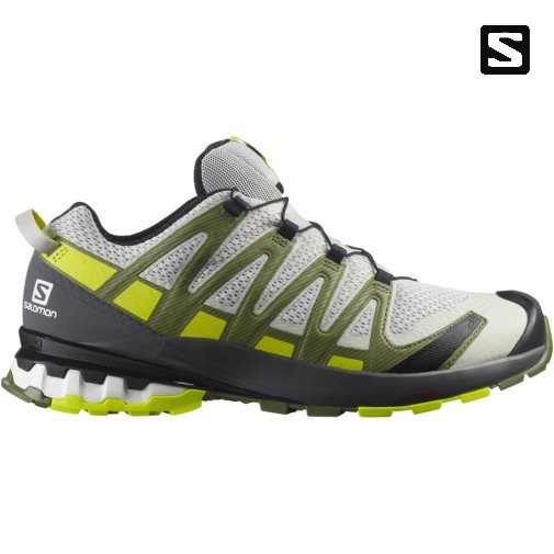 Salomon Xa Pro 3d V8 Men's Trail Running Shoes White / Olive | CA 38A70